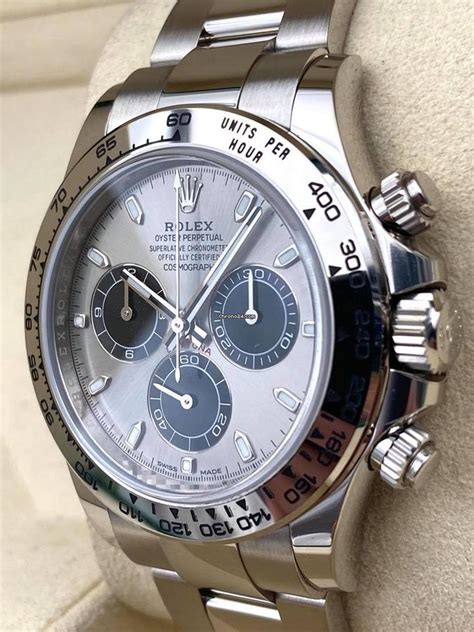 rolex daytona silver case white dial|rolex daytona 11650.